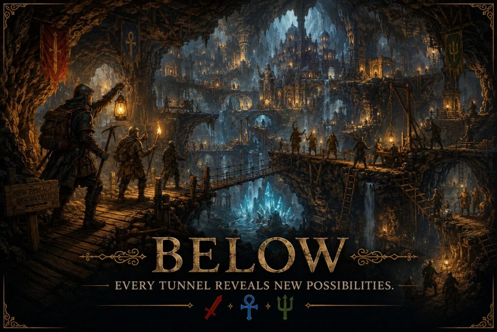 Below official Going Medieval hero artwork