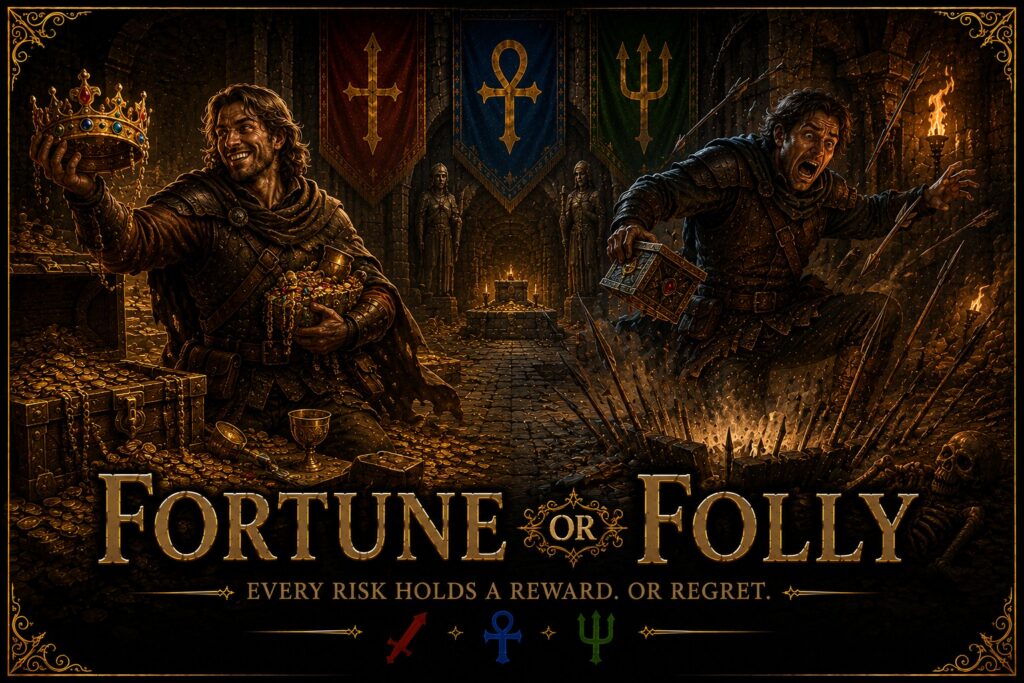 Fortune or Folly official Going Medieval hero artwork