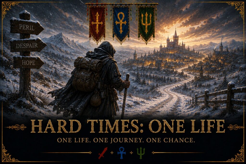Hard Times: One Life official Going Medieval hero artwork